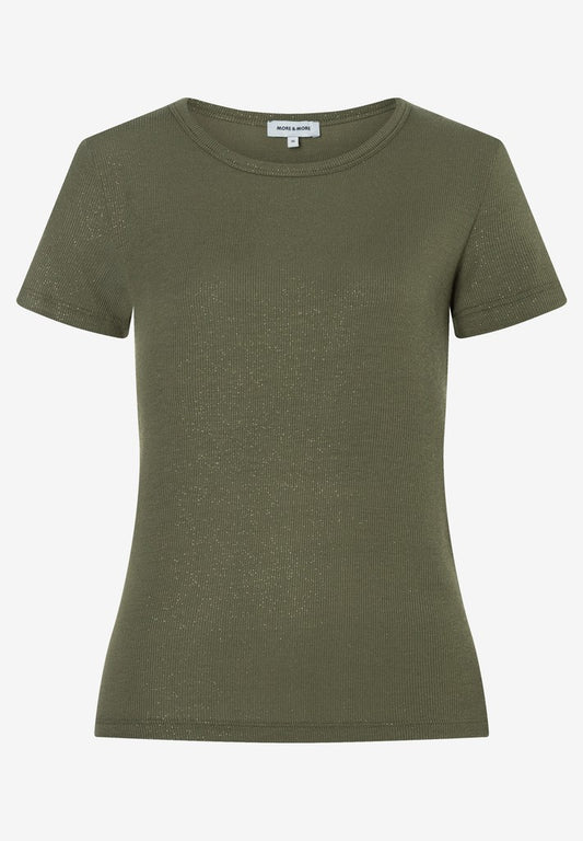 61060058 MORE&MORE - Shirt with Foil Effect 0682 jungle green