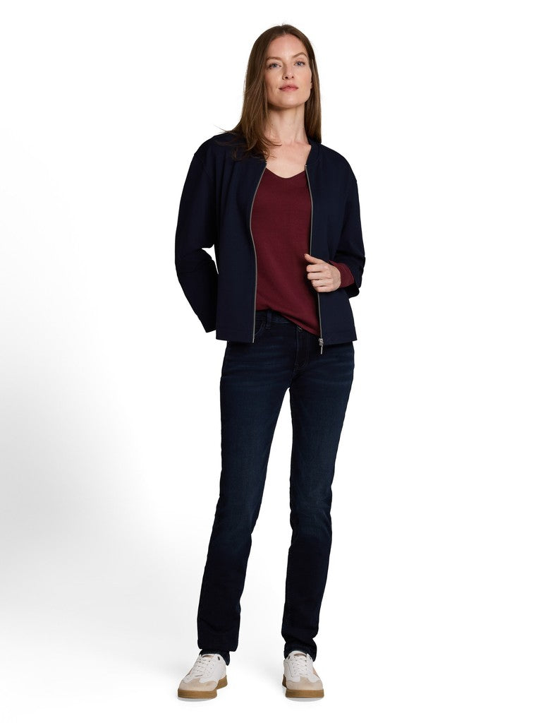 1012976 TOM TAILOR wmn - Strickpullover mit V-Ausschnitt 10342 preppy plum