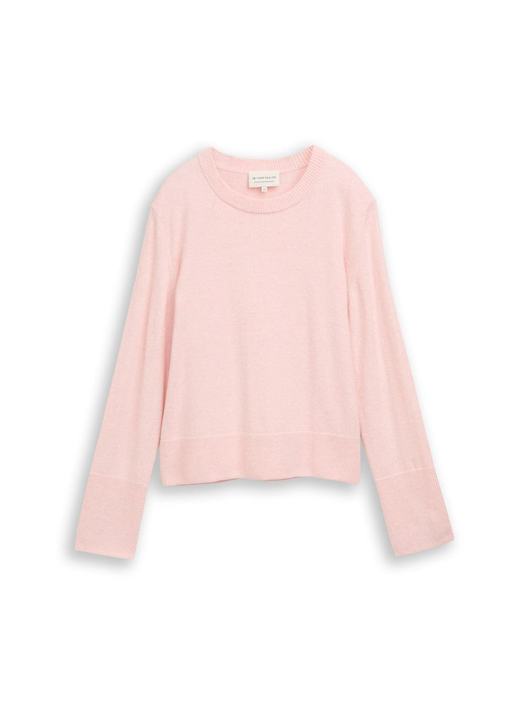 1053393 TOM TAILOR wmn - Strickpullover mit Kaschmir-Anteil 41109 light pastel pink melange