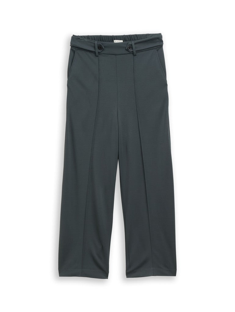 1052969 TOM TAILOR wmn - Culotte Hose mit elastischem Bund 14406 Darkest Olive