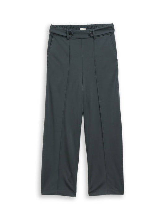 1052969 TOM TAILOR wmn - Culotte Hose mit elastischem Bund 14406 Darkest Olive