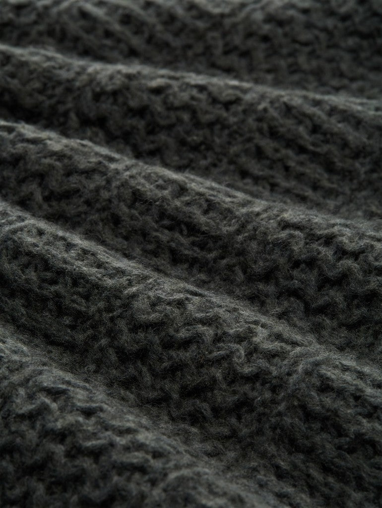 1053397 TOM TAILOR wmn - Strickpullover mit Wollanteil 40729 dark olive melange