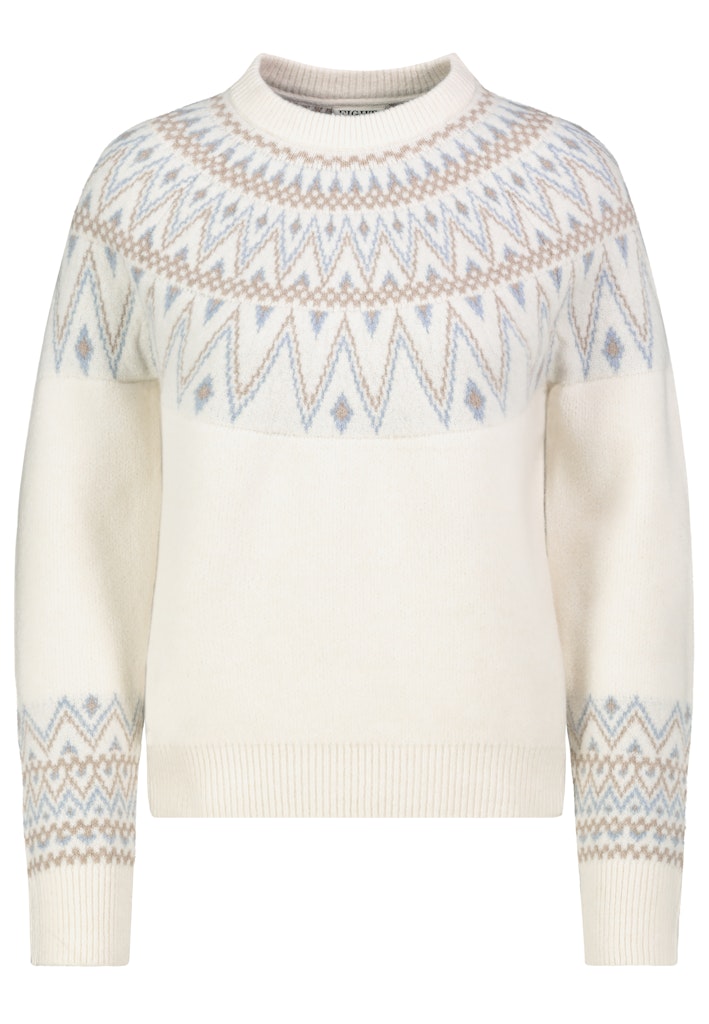 D90073AB90929C3 AUTHENTIC STYLE wmn - Pullover mit Fair-Isle-Chic 22000 smokey white