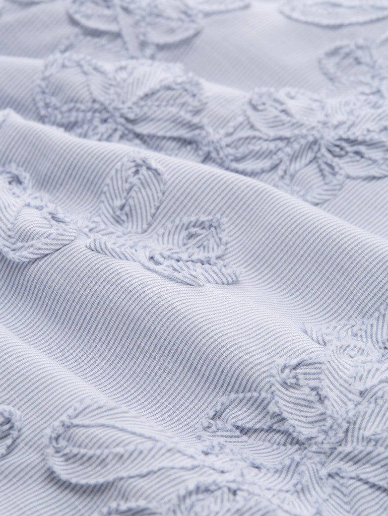 1052599 TOM TAILOR wmn - Bluse mit Blumen-Stickerei 40867 blue white flower tape