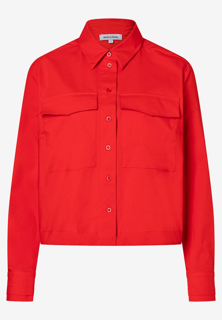 61022050 MORE&MORE Cropped Shirt Blouse 0539 tulip red