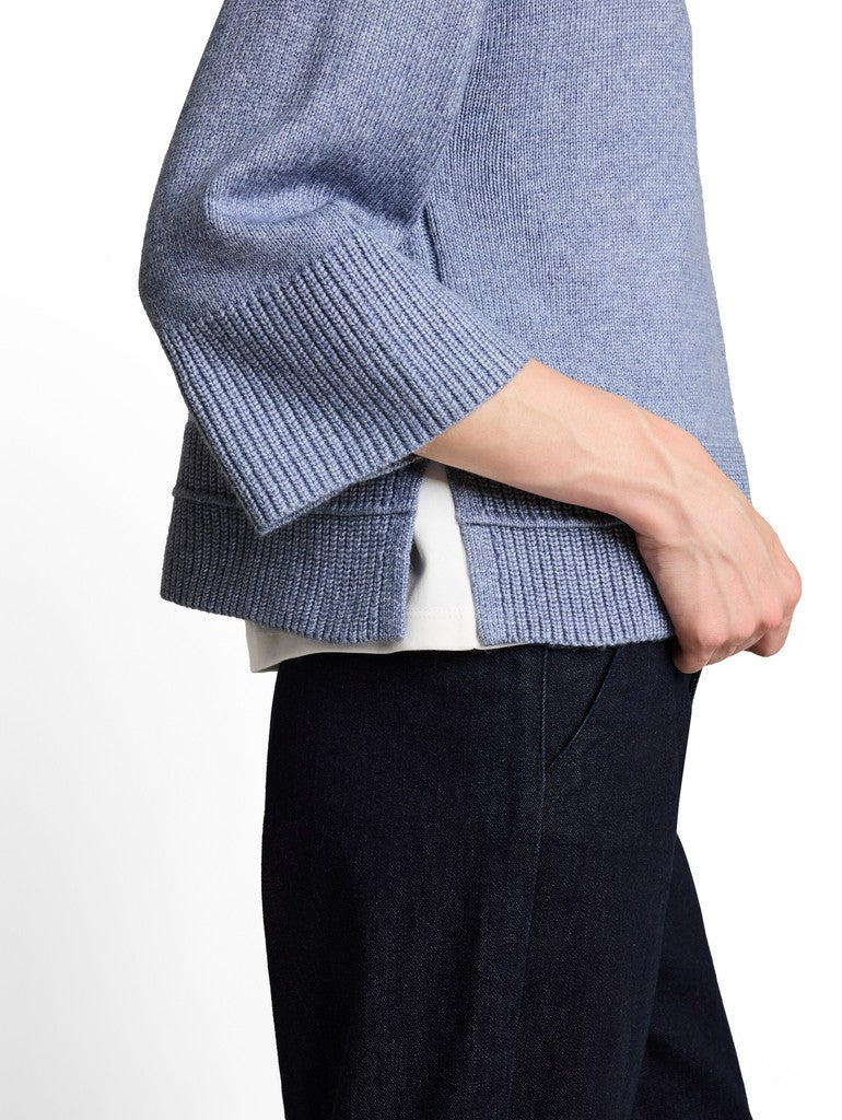 1052787 TOM TAILOR wmn - Loose Fit Cosy Strickpullover 25715 fern blue melange