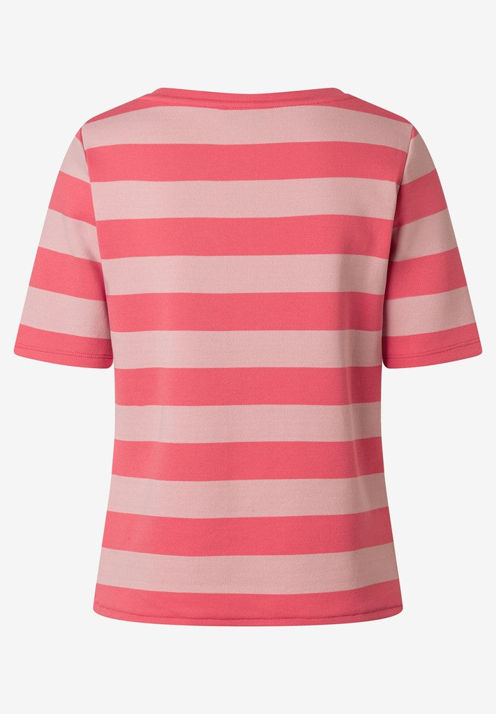 61040553 MORE&MORE - Boxy Shirt with Stripes 2865 faded rose