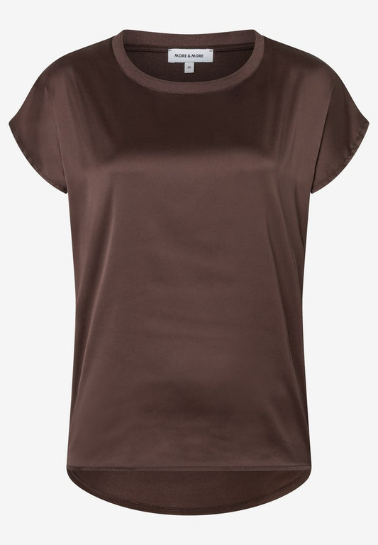 61910572 MORE&MORE - Patch-Shirt Uni 0279 espresso brown