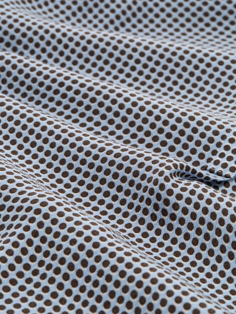 1052108 TOM TAILOR wmn - Viskose-Bluse 40770 small blue brown dot print