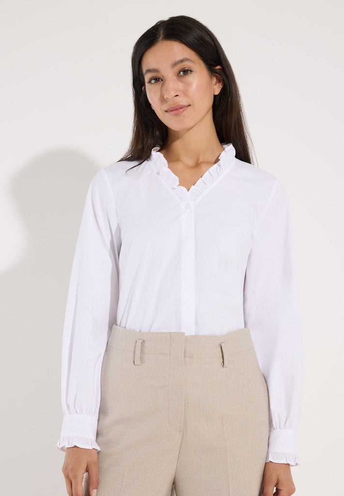 61912005 MORE&MORE - Feminine Shirt Blouse 0010 white