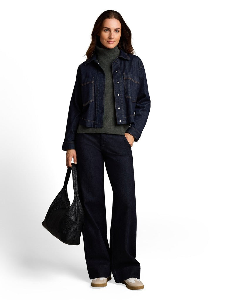 1053394 TOM TAILOR wmn - Rollkragenpullover mit Kaschmir-Anteil 40729 dark olive melange