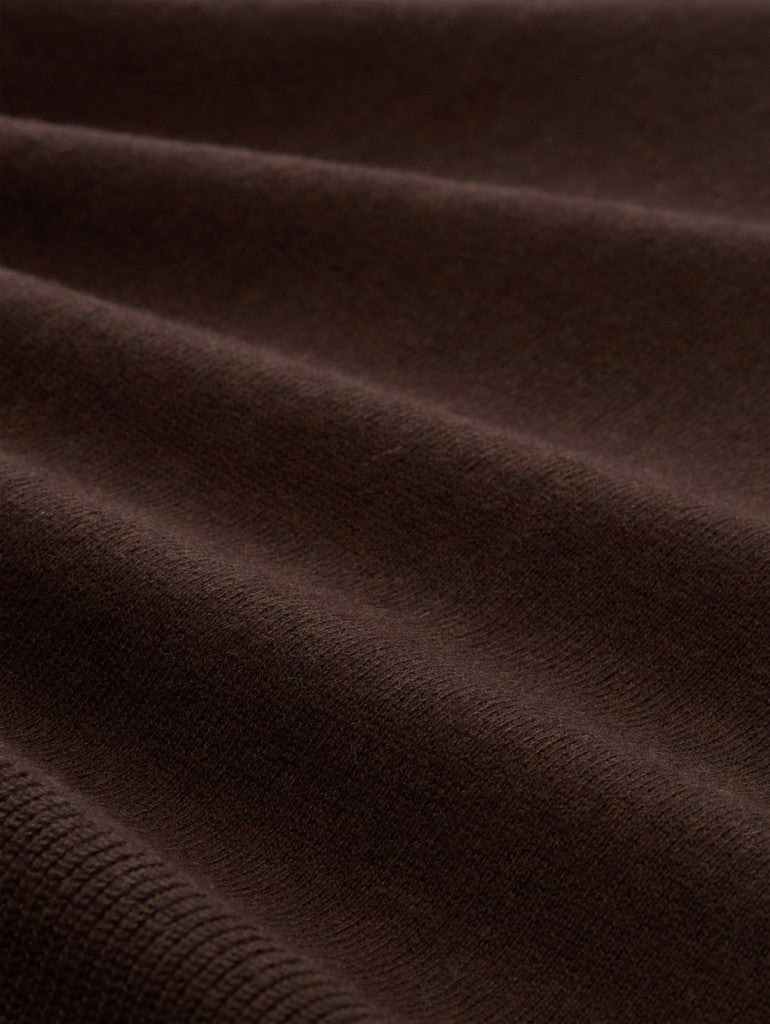 1053394 TOM TAILOR wmn - Rollkragenpullover mit Kaschmir-Anteil 28343 java dark brown melange