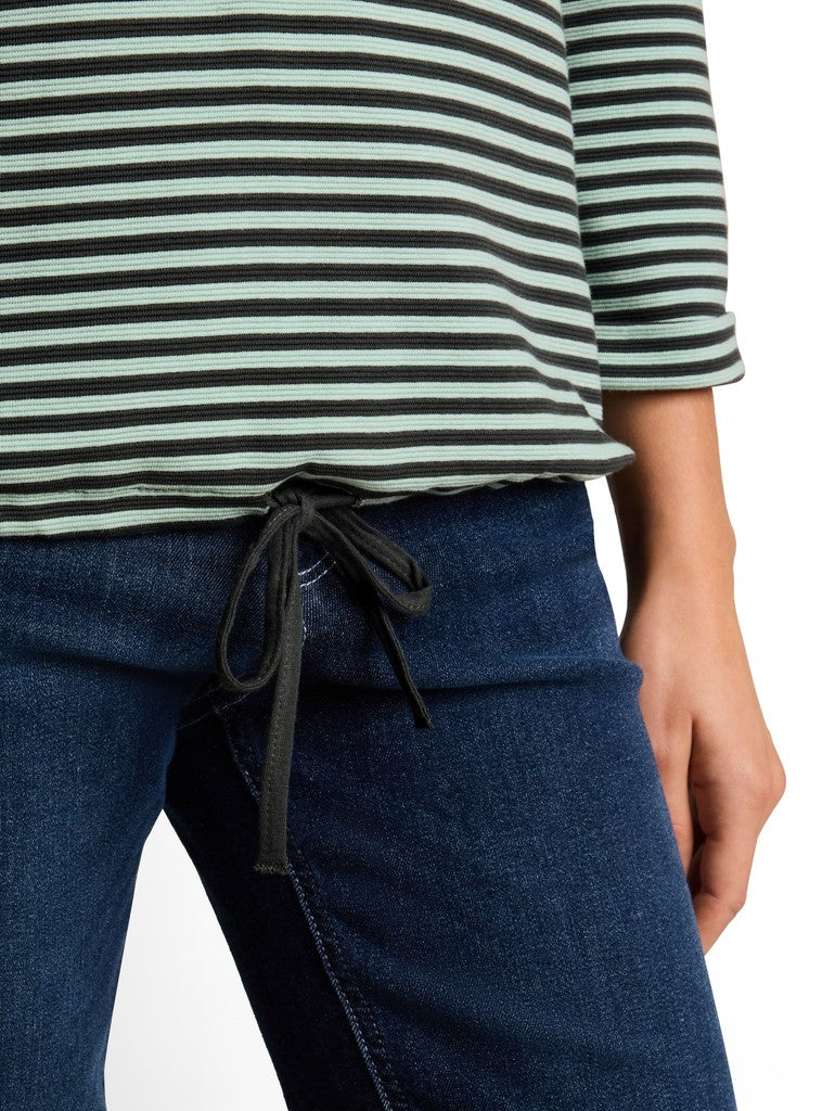 1045536 TOM TAILOR wmn - Shirt 40823 darkest olive green stripe