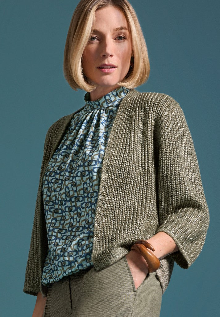 88012 BIANCA - HEIDE Cardigan 568 sage