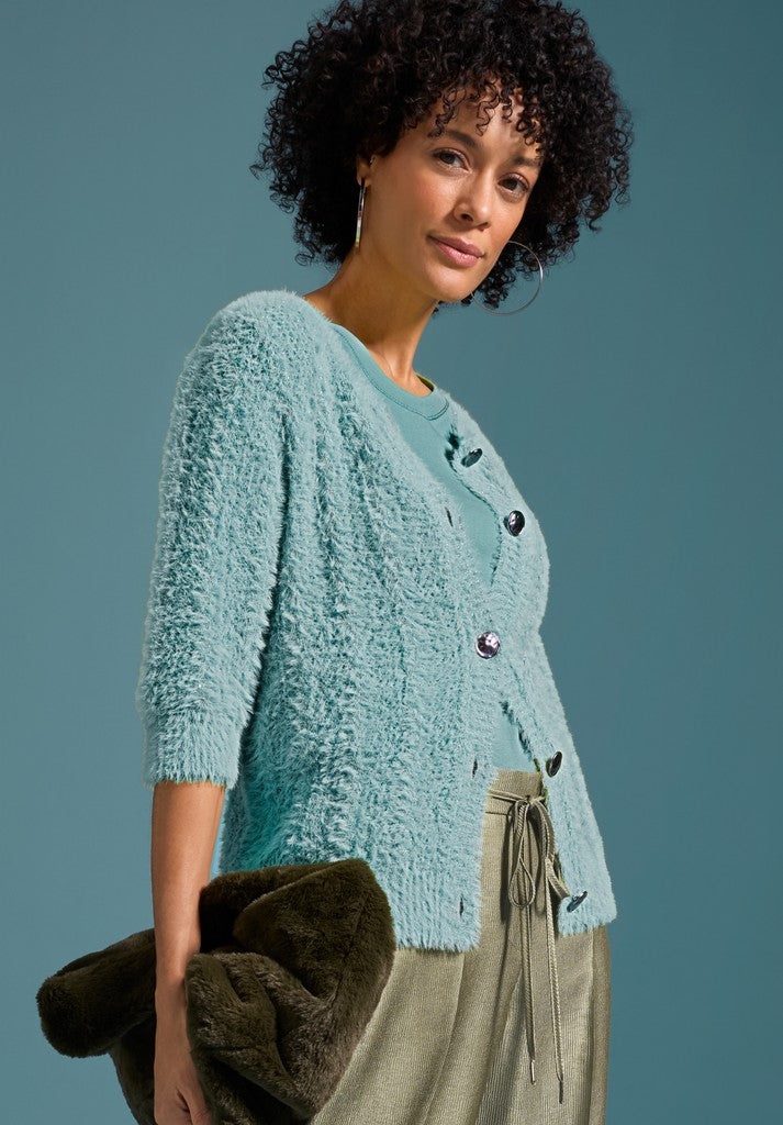 88013 BIANCA - RONA Strickjacke 443 stone blue
