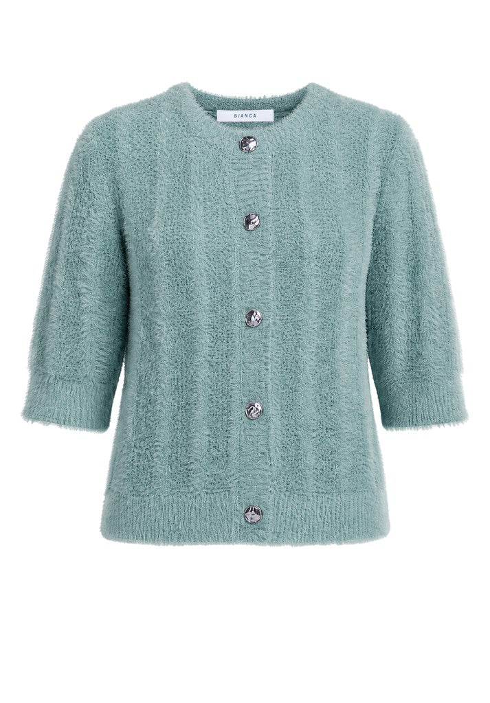 88013 BIANCA - RONA Strickjacke 443 stone blue