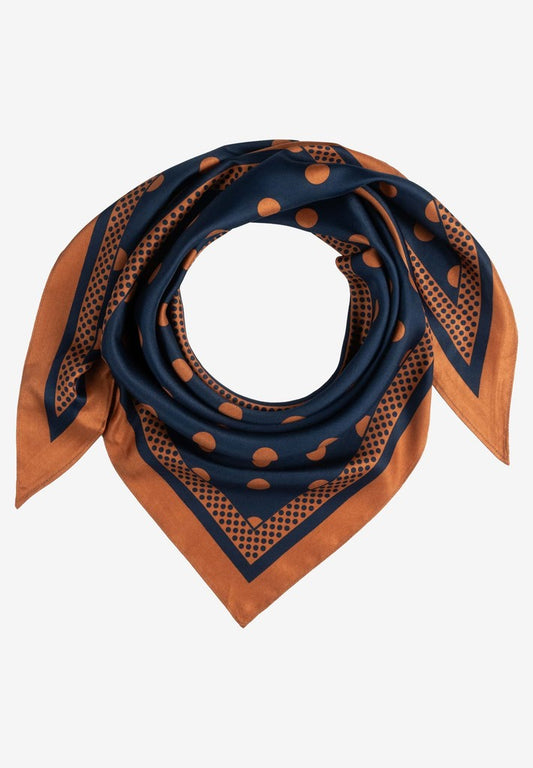 61089003 MORE&MORE - Printed Triangle Scarf 2373 mix stripe twotone