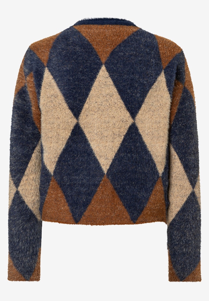 61081259 MORE&MORE - Argyle Cardigan 3350 argyle knit