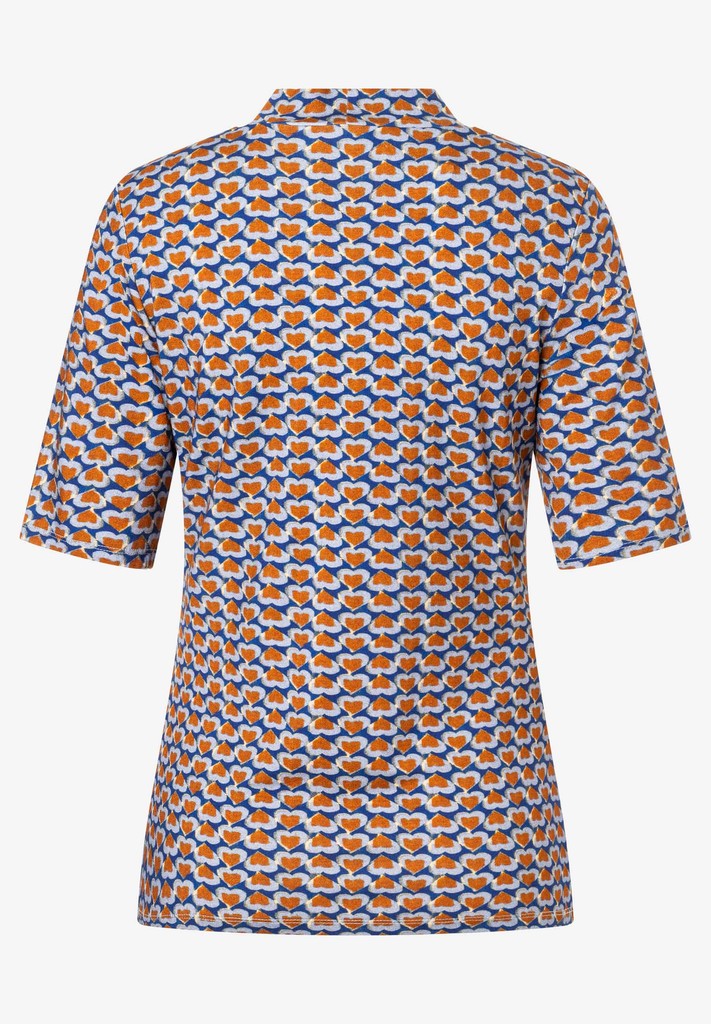 61080053 MORE&MORE - Shirt with Turtleneck 4350 heart print