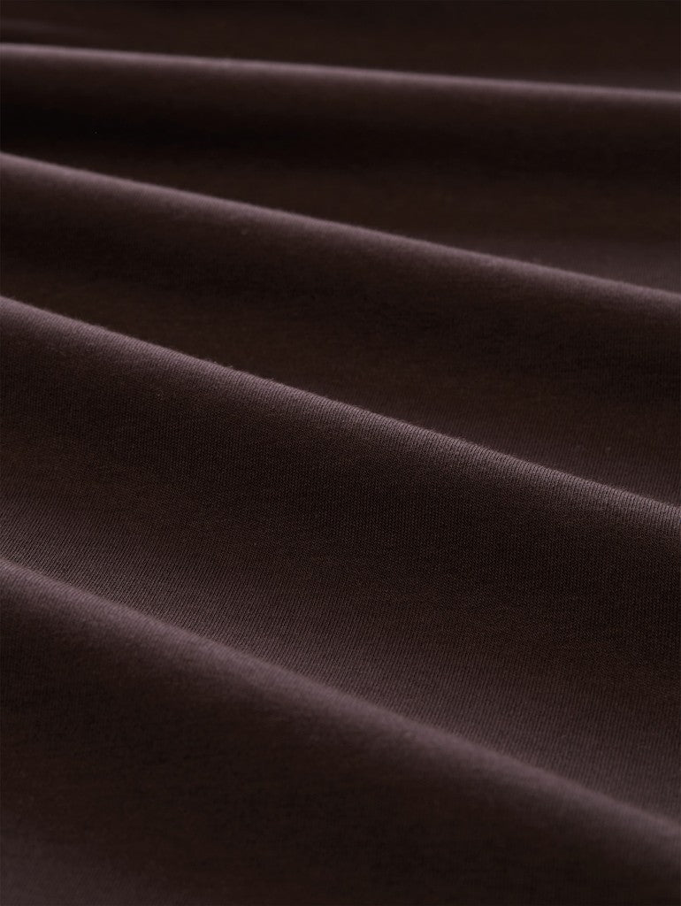 1052714 TOM TAILOR men - Rollkragenshirt mit Logo-Print 10571 dark chocolate brown