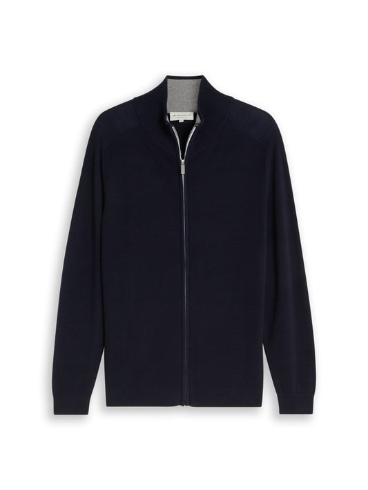 1052210 TOM TAILOR men - Strickjacke aus Baumwolle 10668 sky captain blue