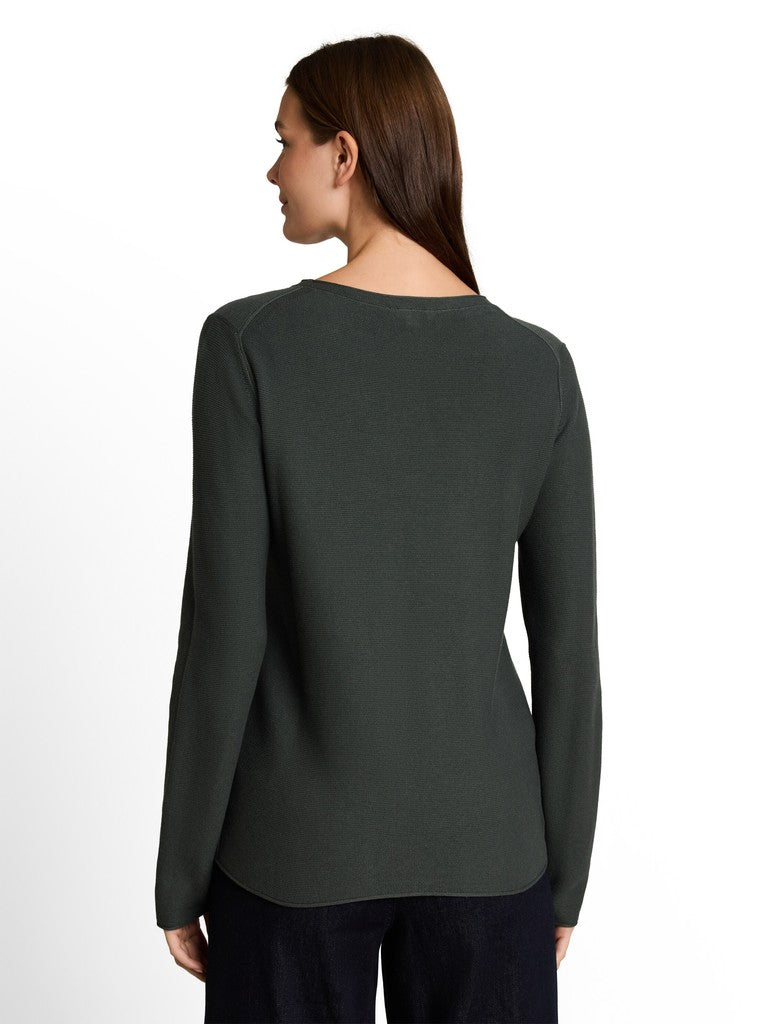 1052023 TOM TAILOR wmn - Strickpullover aus Baumwolle 14406 darkest olive