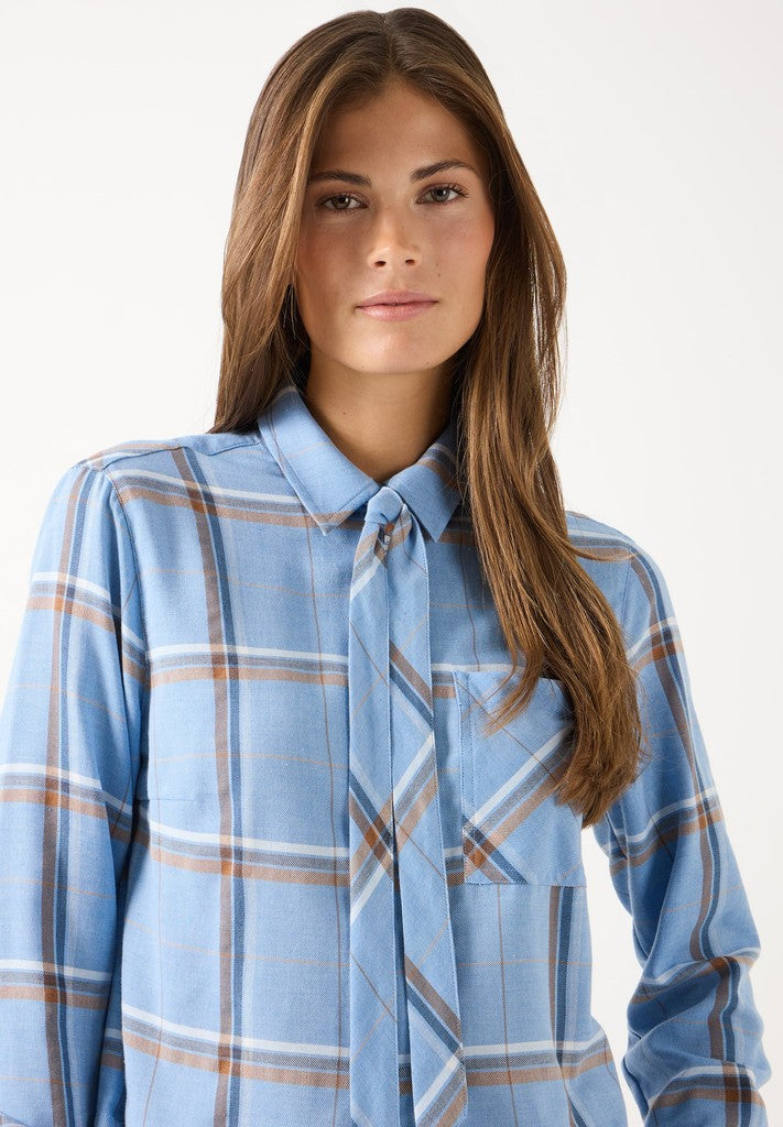 61082055 MORE&MORE - Sportive Check Blouse 5353 big woven check