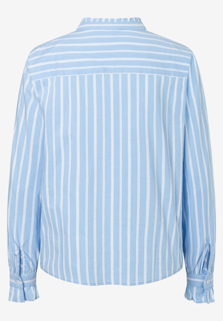 61922498 MORE&MORE - Stripe Blouse 2353 blue white
