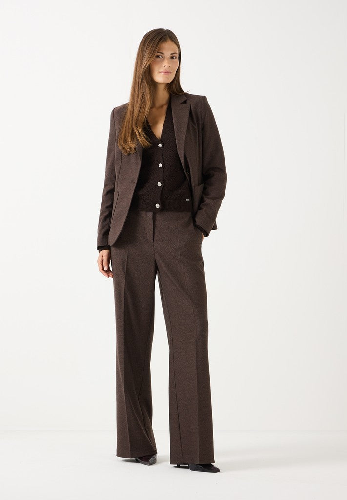 61921482 MORE&MORE - Ajour Cardigan 0279 espresso brown