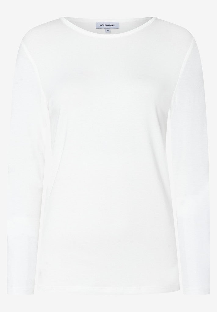 61920577 MORE&MORE - Longsleeve with Round Neck 0041 off white