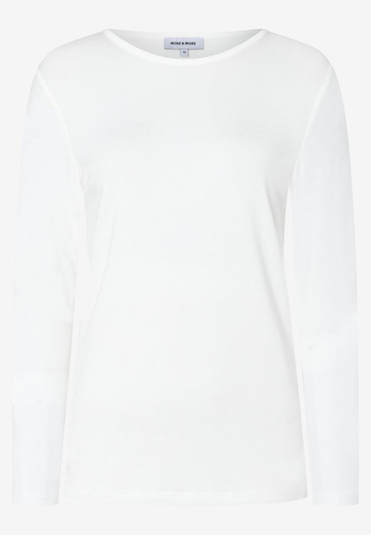 61920577 MORE&MORE - Longsleeve with Round Neck 0041 off white