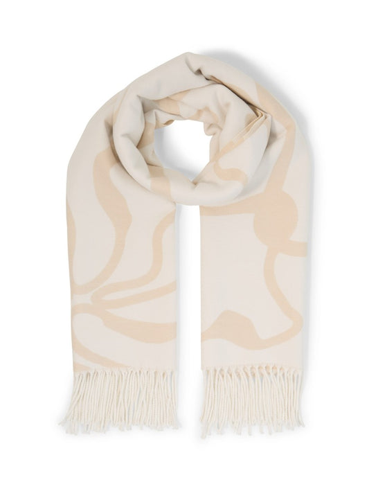 1052820 TOM TAILOR wmn - Schal mit Blumenmuster 41019 big abstract off white flower