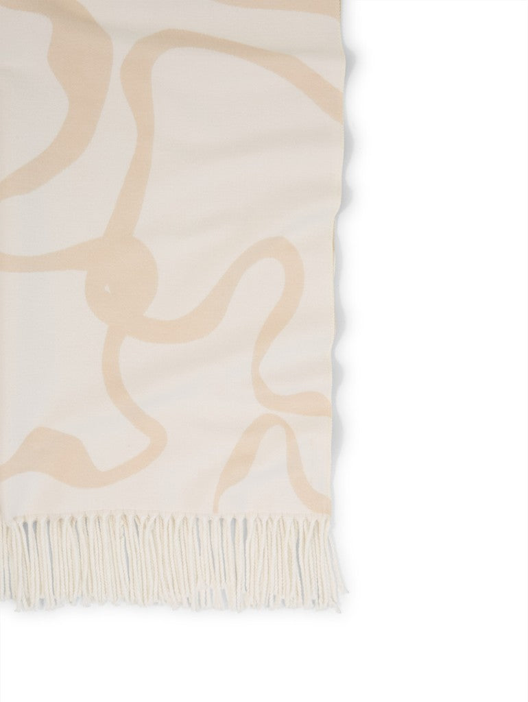 1052820 TOM TAILOR wmn - Schal mit Blumenmuster 41019 big abstract off white flower