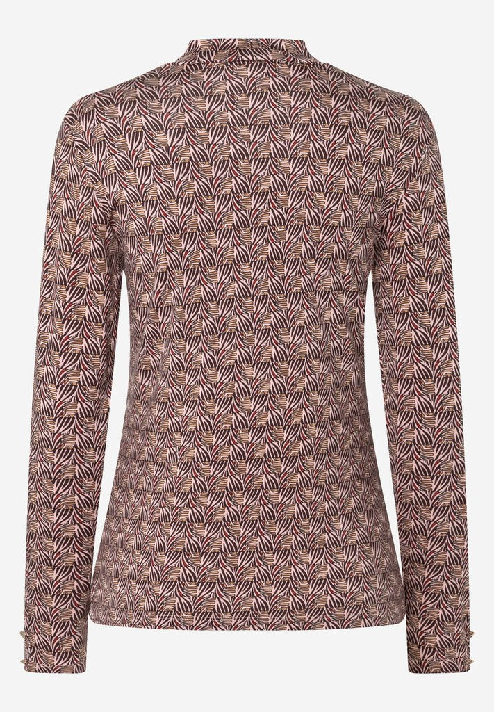 61090004 MORE&MORE - Turtle-Neck Shirt 5858 small geometrical print