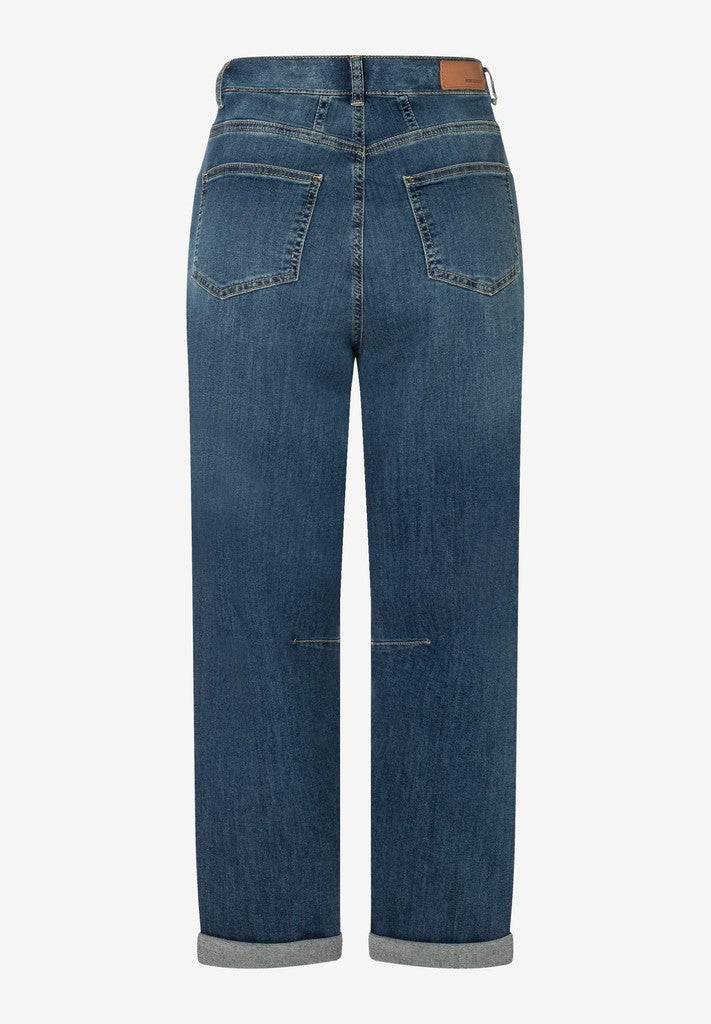 61094203 MORE&MORE - Blue Denim Barrel Leg Jeans 0962 middle blue denim