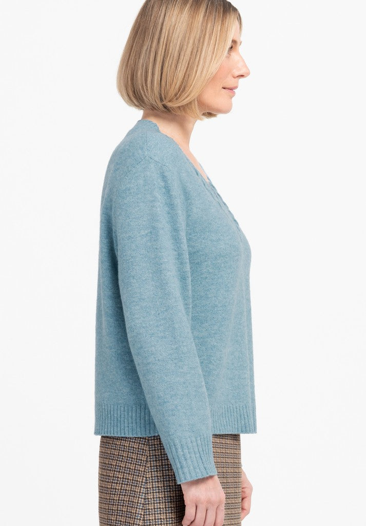 88016 VENUS - BIANCA Pullover 444 stone blue melange