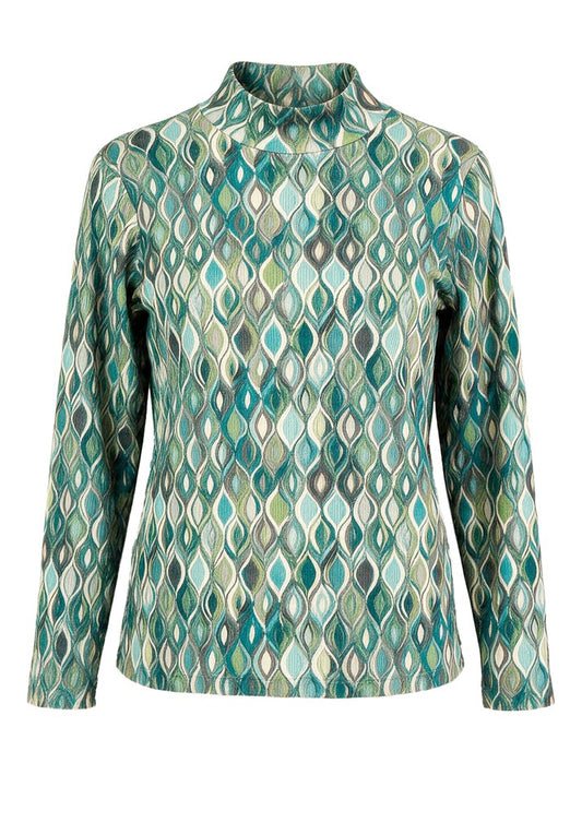 86059 GRETA - BIANCA Shirt 599 green mix