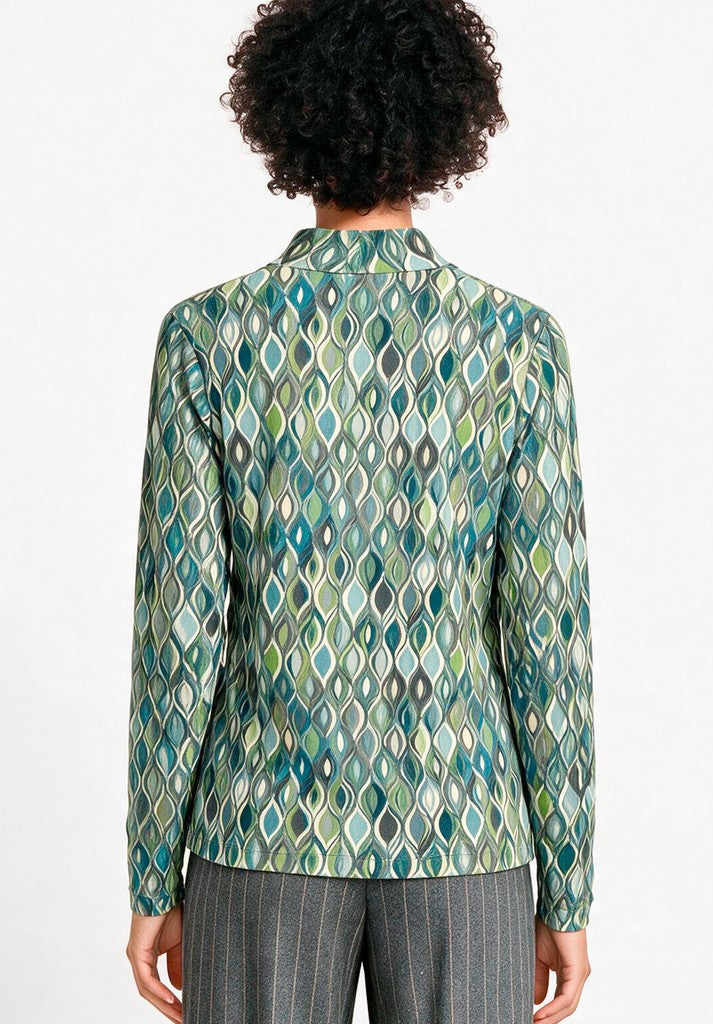 86059 GRETA - BIANCA Shirt 599 green mix