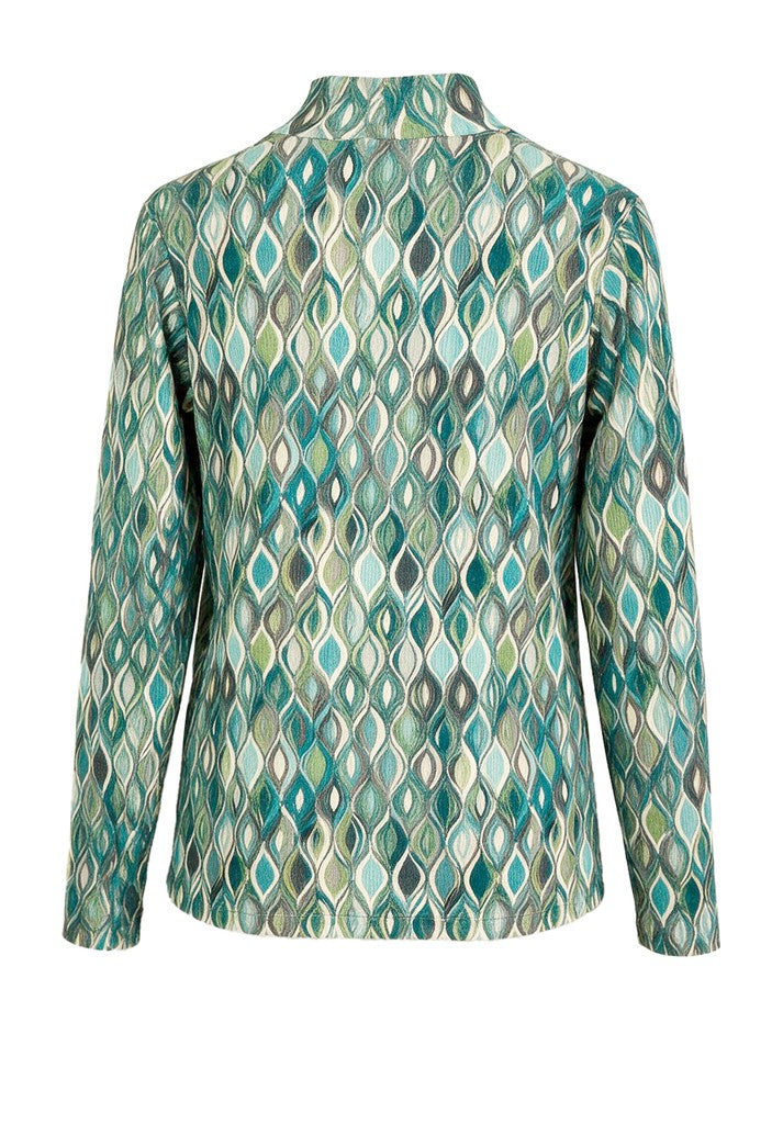 86059 GRETA - BIANCA Shirt 599 green mix