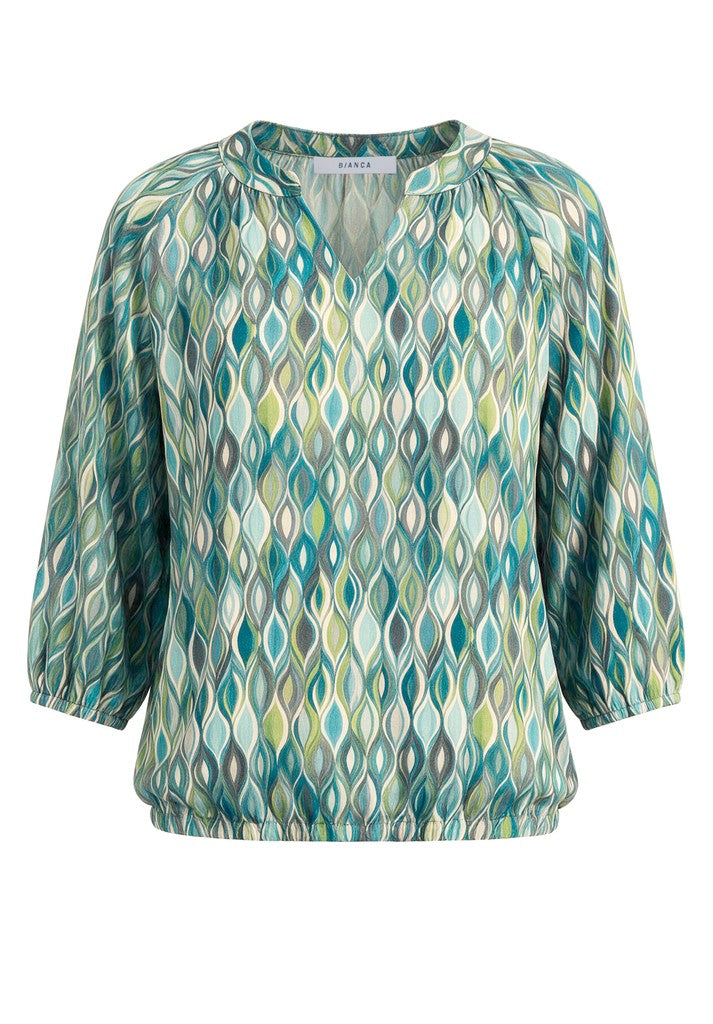 86058 MALA - BIANCA Shirt 599 green mix