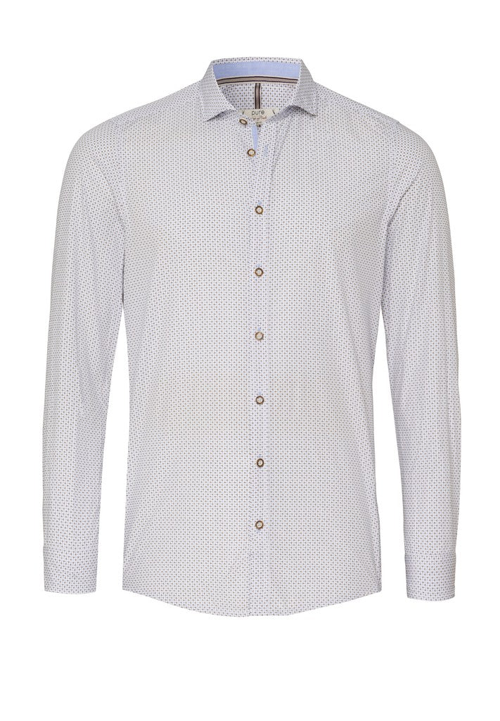 E42612-21195 PURE - Hemd slim fit 273 druck beige