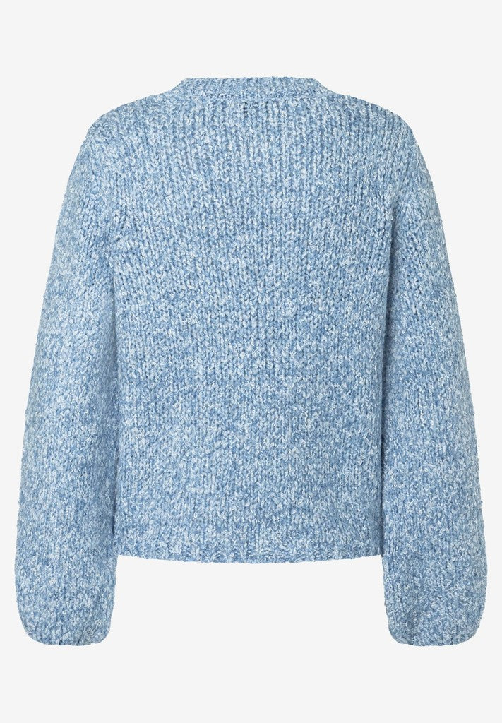 61931487 MORE&MORE - Pullover with Boucle-Yarn 0353 autumn blue