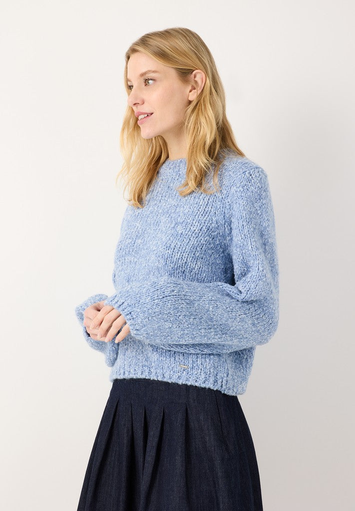 61931487 MORE&MORE - Pullover with Boucle-Yarn 0353 autumn blue