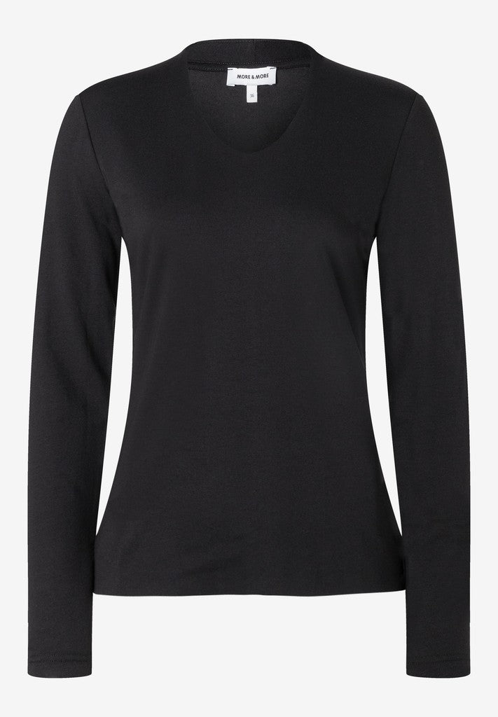 61930578 MORE&MORE - Basic Shirt 0790 black