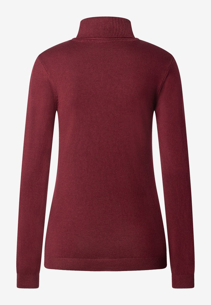 61931537 MORE&MORE - Turtleneck Pullover 0561 pomegranate red