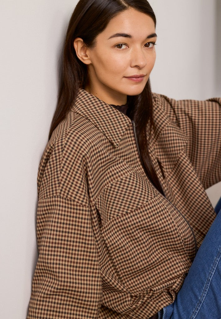 61096004 MORE&MORE - Oversized Blouson 3279 higgins check