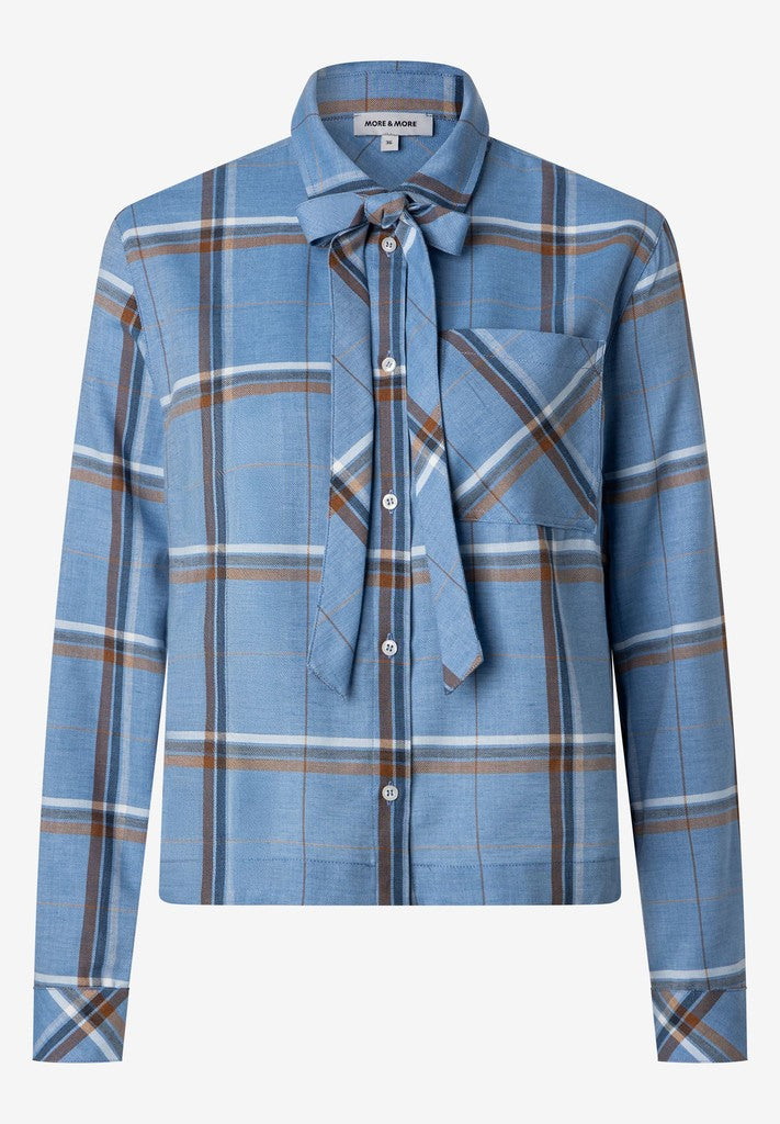 61082055 MORE&MORE - Sportive Check Blouse 5353 big woven check