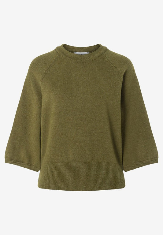 61101056 MORE&MORE - Boxy Pullover 0642 modern green