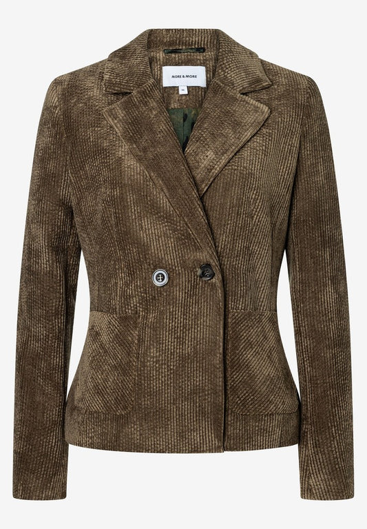 61106052 MORE&MORE - Soft Corduroy Blazer 0642 modern green