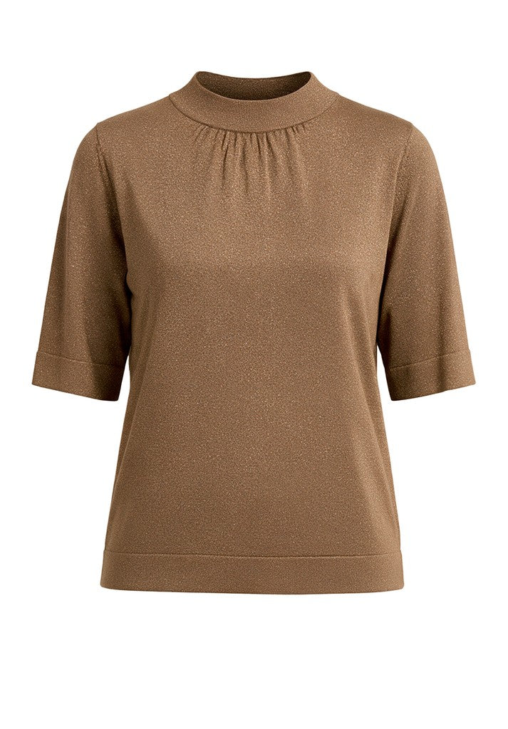 88019 BIANCA - NONA Strickshirt 684 cognac